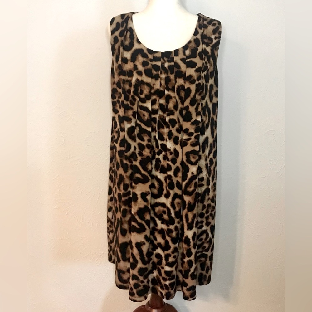 Ronni Nicole Animal Print Midi Dress